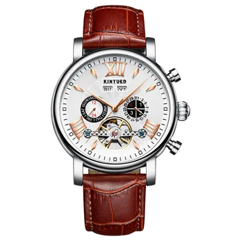 

new style fashion full-automatic hollow out mechanical watch dermis waterproof men's watches luxury watch luxury unique
