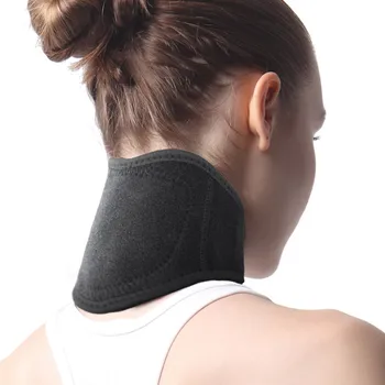 

Getinfit 1PCS Tourmaline Neck Belt Self-heating brace magnetic Therapy Wrap Protect band Neck Support Massager belt Health Care