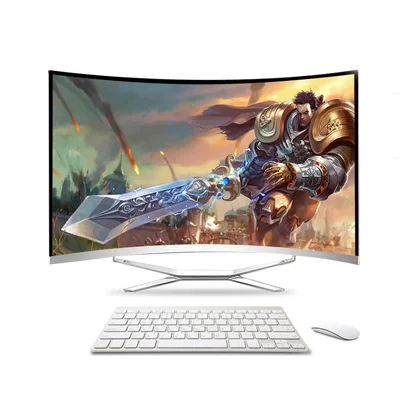 27 Inch Aio Ordenador Todo Inclu Curved Screen SK-CQ Style Intel I7/5/3 All In One Pc Desktop For Gaming Office Working