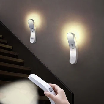 

6 LED Motion Sensor Light PIR USB Rechargeable LED Wall Lamp 360 Degree Night Light Wireless Portable Emergency Flashlight light