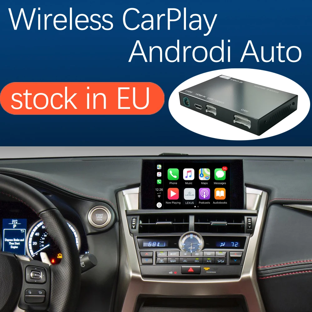 Wireless Apple CarPlay Android Auto Interface for Lexus NX 2014 2019