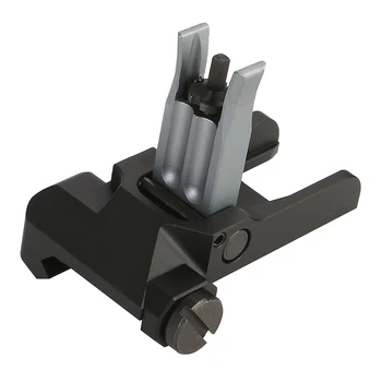 

Tactical KAC Style Folding Front Rail Sight MK12 MK18 Shooting RAS Steel Folding Sights BUIS Aiming For Airsoft Hunting Shooting