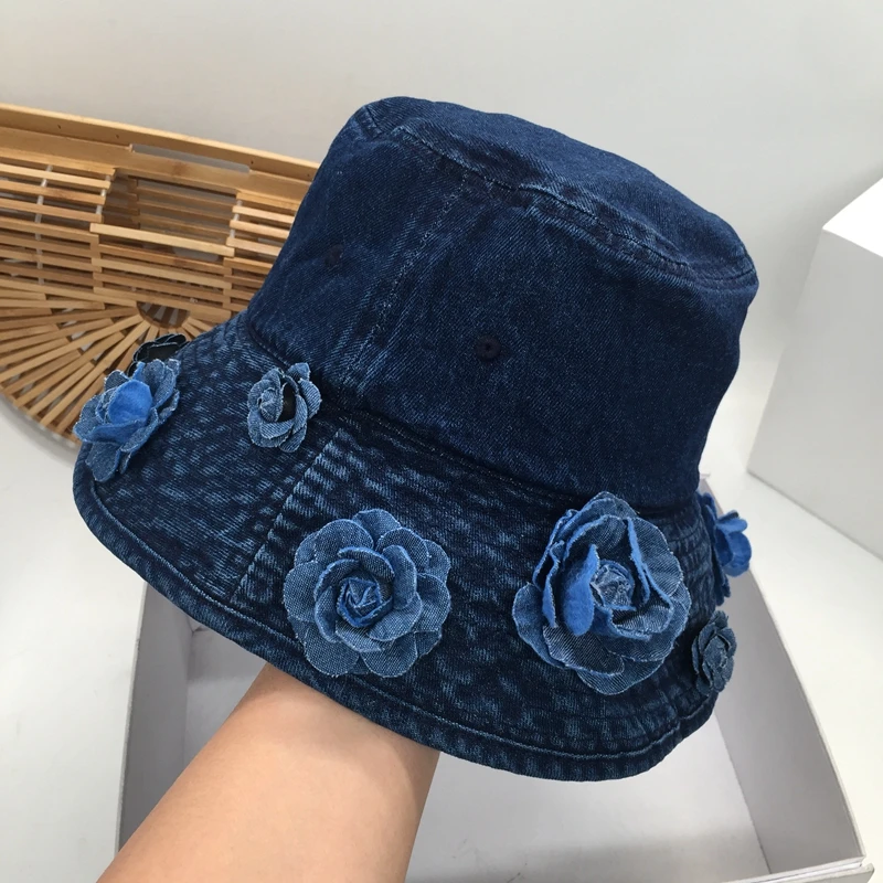 french blue bucket hat