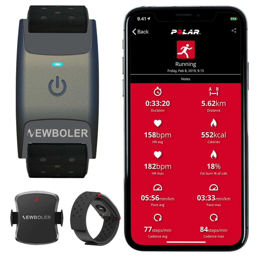 Heart Rate Monitor Wrist Band Arm Belt Bluetooth 4.0 ANT Cycling  Accessories Cadence Sensor for Wahoo GPS Bike Computer