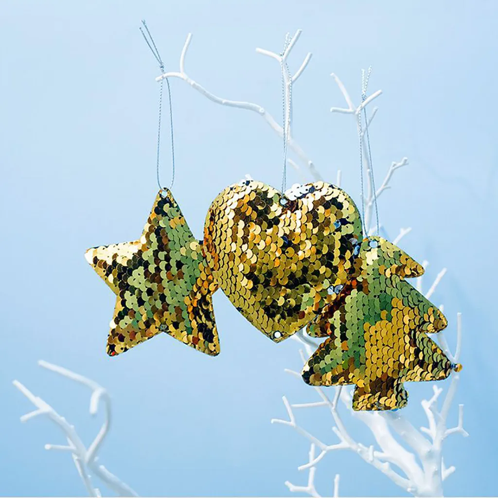 Новый рождественский Изысканный Премиум деревянный блестящий кулон с узором в