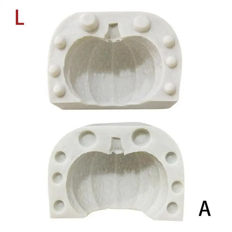 DIY Pumpkin Mold Resin Clay Candle Mold Silicone Handmade Soap Mould Art Craft Pastry Cake Baking Mold - Цвет: A