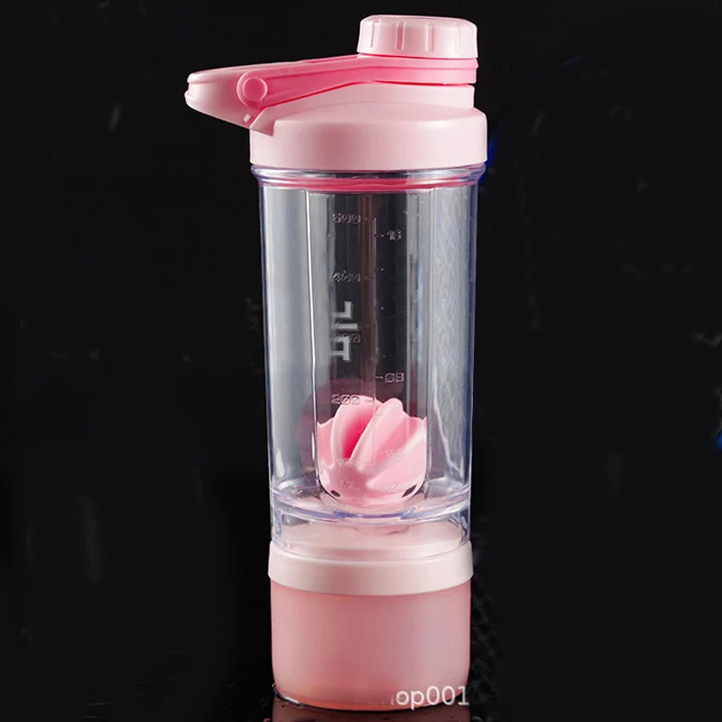 500ML Protein Powder Shaker Bottle Sports Fitness Mixing Whey Protein Water Bottle Sports Shaker for Gym Powerful Leakproof