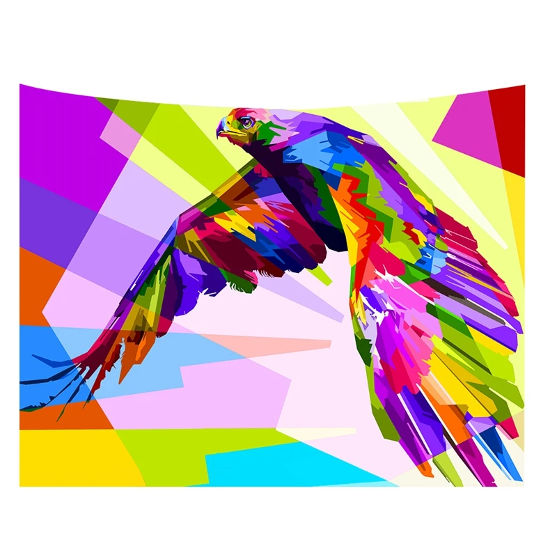 

Animal Cool Color Pattern Wall Hanging Print Tapestries Sofa Table Bed Cover Home Decor Gift W180620-G010#