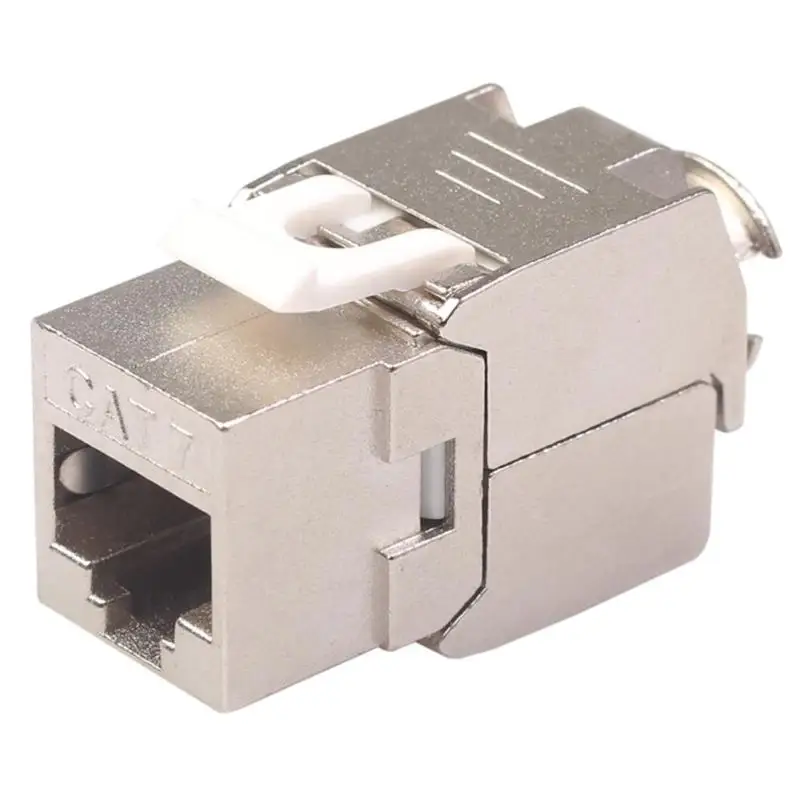 RJ45 трапециевидный Cat7 Экранированный FTP Модуль 10G сеть Keystone Jack компьютерное