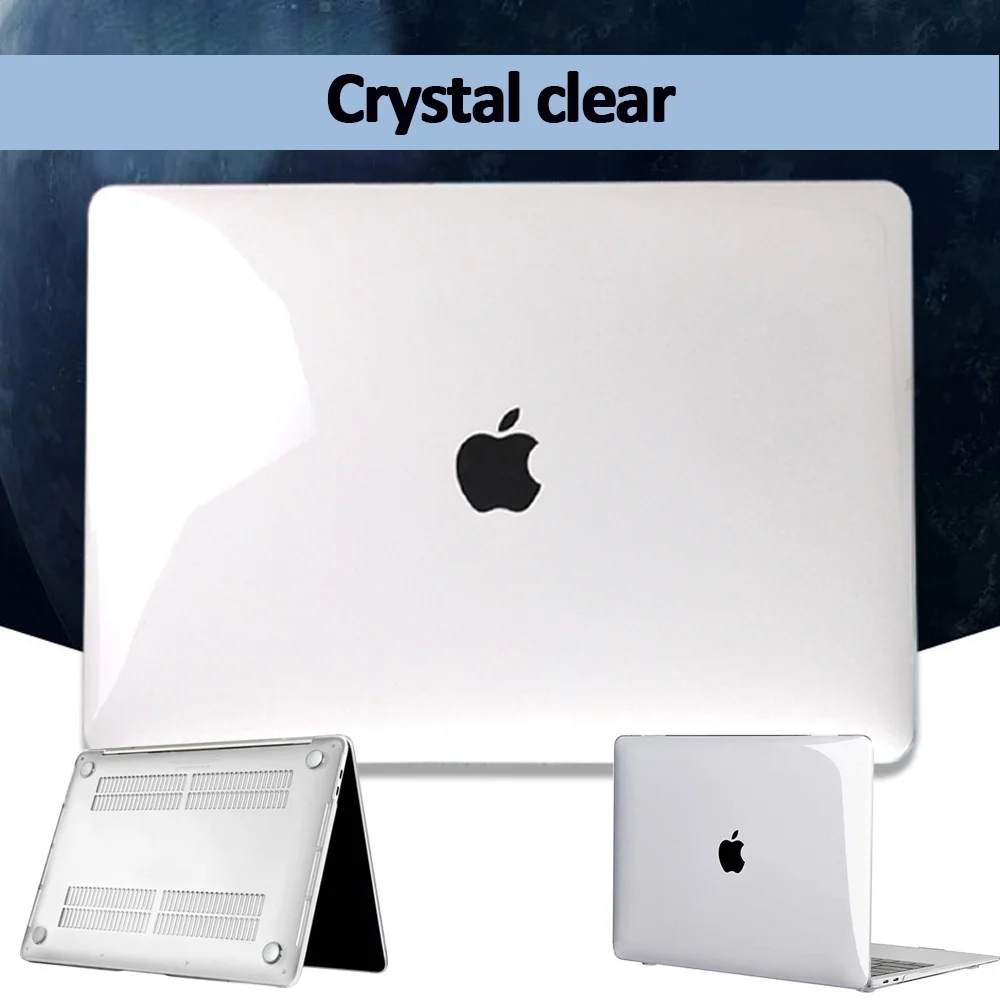 Чехол для ноутбука Apple MacBook Air 13/11/Pro 13/15/16/Macbook Белый A1342/Macbook 12 дюймов (A1534) Прозрачный