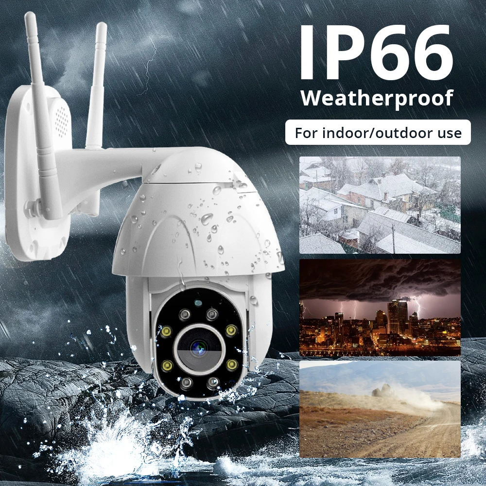 Купольная PTZ камера Zclever беспроводная IP с поддержкой Wi Fi 1080P|Камеры
