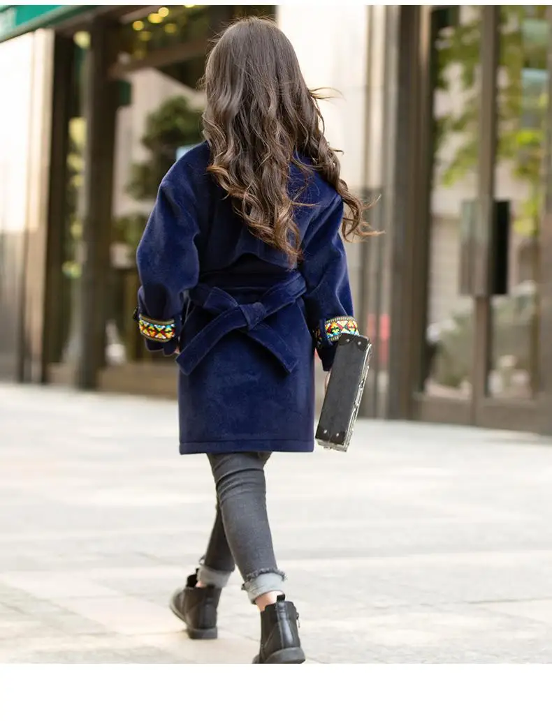 Black Friday New Christmas Children Girls Coat Kids Princess Wool Coat Chidren Winter Spring Autumn Clothes Manteau Fille 12 Ans