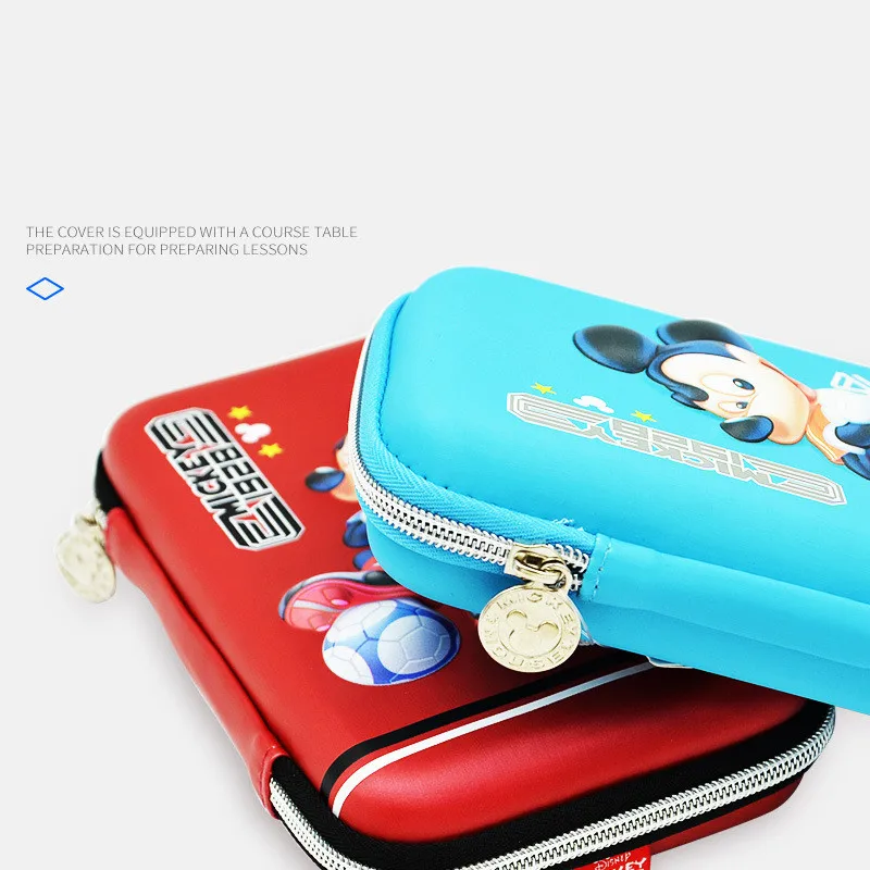 Disney Микки Водонепроницаемый Анти-осенний пенал Микки Маус ящик мультфильм Многофункциональный Карандаш сумка подарок для девочки