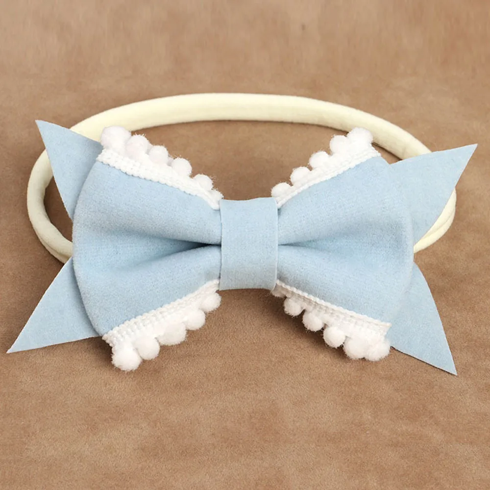 Kids Elastic HeadbandBaby bow elastic hair band Girls baby Bowknot Hairband  Hair Accessories Fashion headband baby