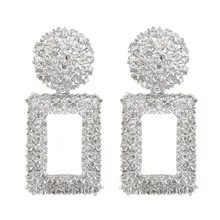 Крест-граница для Европы и Америки Преувеличение большой бренд высокой передачи геометрические серьги женские Ретро Национальный Ветер богемные уха S