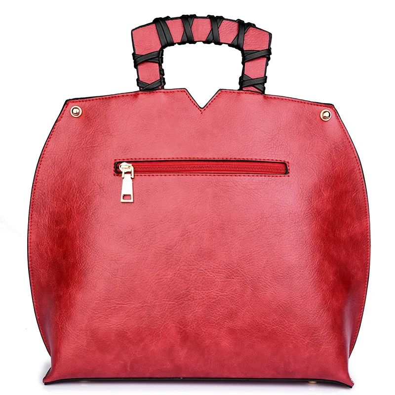 

Versitile Fashion 2018 Spring New Style Fashion Retro Fashion Simple Embossed Hand Shoulder WOMEN'S Bag Big Bag