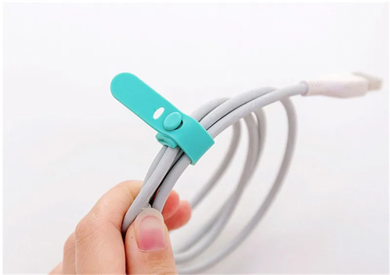 Purdored 4 шт./компл. кабель наушников держатель кольца мягкая лента USB провода Кабельные стяжки организатор, аксессуары для путешествий, дропшиппинг