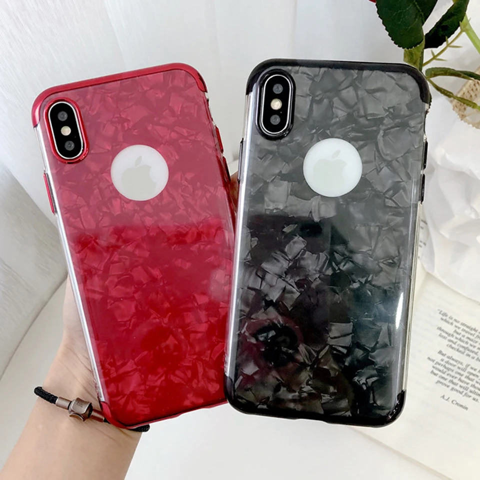 Fashion Marble Glitter Plating TPU Silicone Case For iphone X SE 5 5S 6 6s 7 8 Plus XS MAX XR 11 Pro Cover Soft Phone Cases |