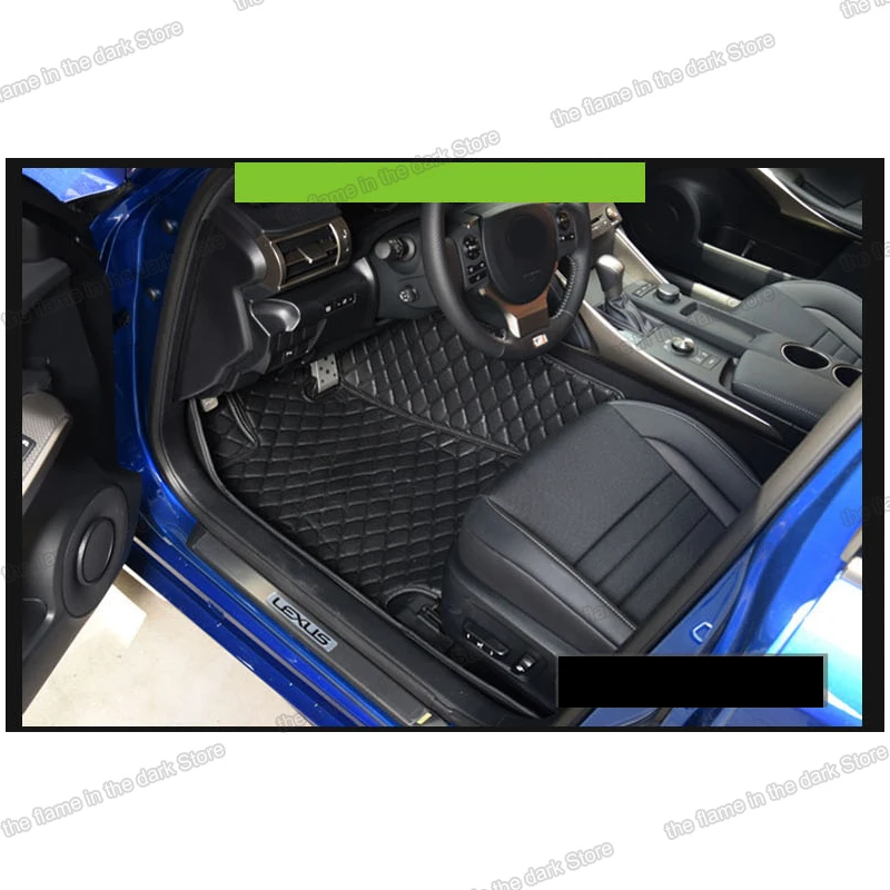 Lsrtw2017 Кожаный Автомобильный напольный коврик для lexus is 2005-2020 2018 2019 2017 2016 2014 2013 2012 2011