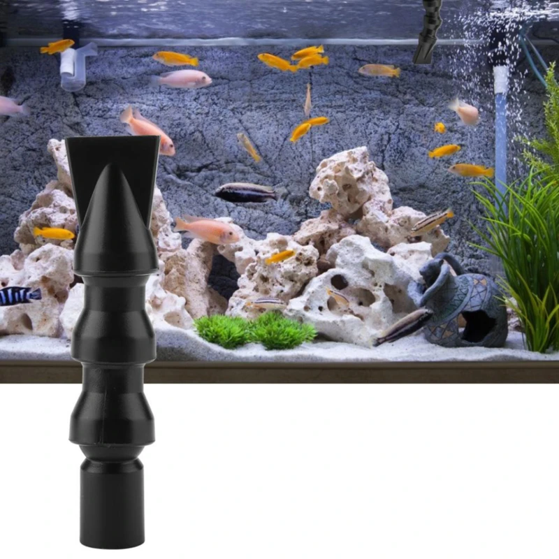 Aquarium Black Tank Duckbill Nozzle Water Outlet Return Pipe Fitting Fish Fountain Pump Parts | Дом и сад