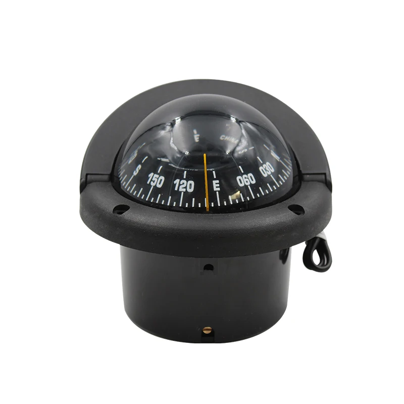 Pivoting Nautical Compass Car Marine Guide Ball with Magnetic Declination Adjustment Marine lifeboat