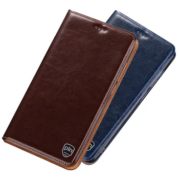 

Genuine Leather Holster Card Slot Holder For Motolora Moto One Action Magnetic Phone Case For Motolora Moto One Vision Phone Bag