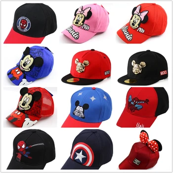 

Mickey Cap Baseball Cap For Boy Girl Cartoon Minnie Hip Hop Caps Cute Anime Hat Winter Summer Hat Casual Snapback Gorra Cotton
