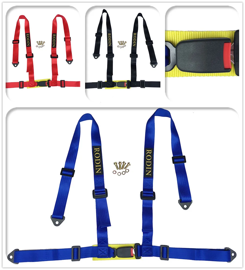 2 Inch 4 point Buckle  Car Auto Racing Sport Seat Belt Safety  Racing Harness(K8-4002 )car accessories