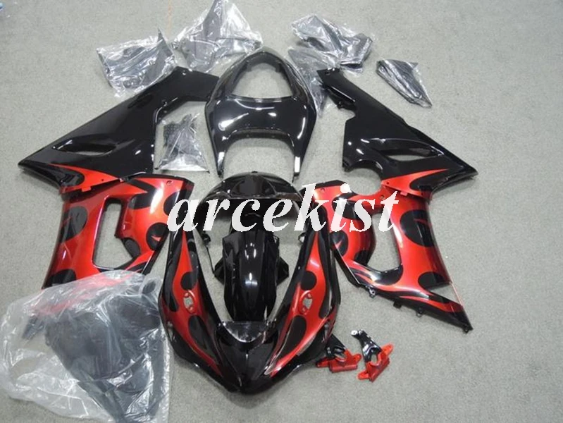 ABS мотоцикл обтекатели комплект подходит для kawasaki Ninja ZX6R 636 2005 2006 05 06 6R ZX-6R Кузов Набор на заказ черный синий