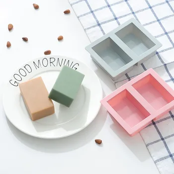 

1PCs Silicone Soap Mold For Handmade Soap Making Forms 3D Mould Oval Round Square Soaps Moulds Fun Gifts Home DIY Supplies