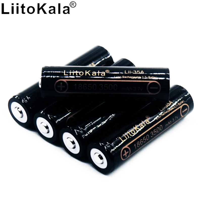 

Liitokala lii-35A 18650 lithium battery 3500 mAh rechargeable battery large capacity 3.7V pointed light flashlight battery