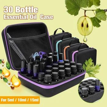 

30 Bottles Essential Oil Case Storage Bag Holder Portable Travel Essential Oil Bottle Organizer Perfume Oil Collect Storage Case