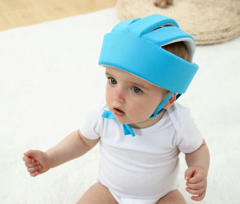 New Baby Protective Helmet Boy Girls Safety Helmet Cotton Infant Protection Hats Babies Walking Running Anti Collision Cap cheap baby accessories	