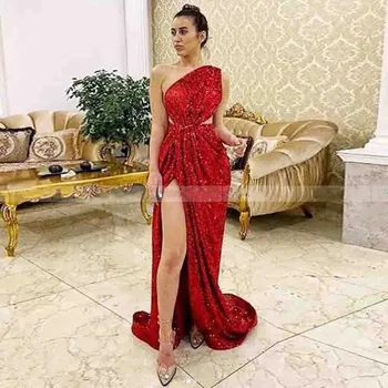 

Mermaid Evening Dresses Gown Long 2020 Moman Party Formal Prom Red Dress