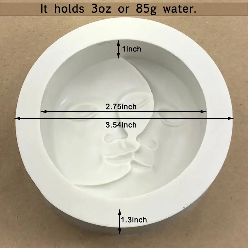 Человек в Луне силиконовые формы для мыла многоразовый силикон плесень для мыла изготовление ручной работы воск-желе инструмент для рукоделия