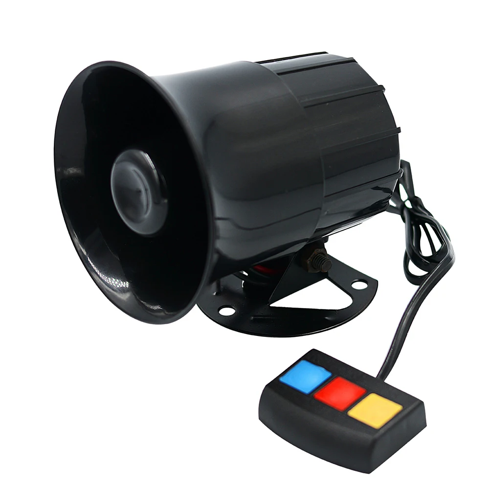 

30w 110db 3 Sound Car Tone Loud Horn Motorcycle Truck Speaker Warning Alarm Siren Police Fire Ambulance Horn Loudspeaker