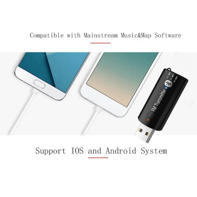 Мини Автомобильный Bluetooth fm-передатчик стерео Hands Free USB Bluetooth приемник fm-модулятор Встроенный микрофон беспроводной передатчик