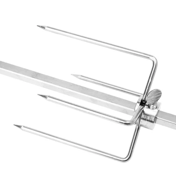 

New Automatic Electric BBQ Grill Outdoor Camping Rotisserie BBQ Motor Roast Branch Metal Spit Roaster Rod Charcoal Pig Chicken 4