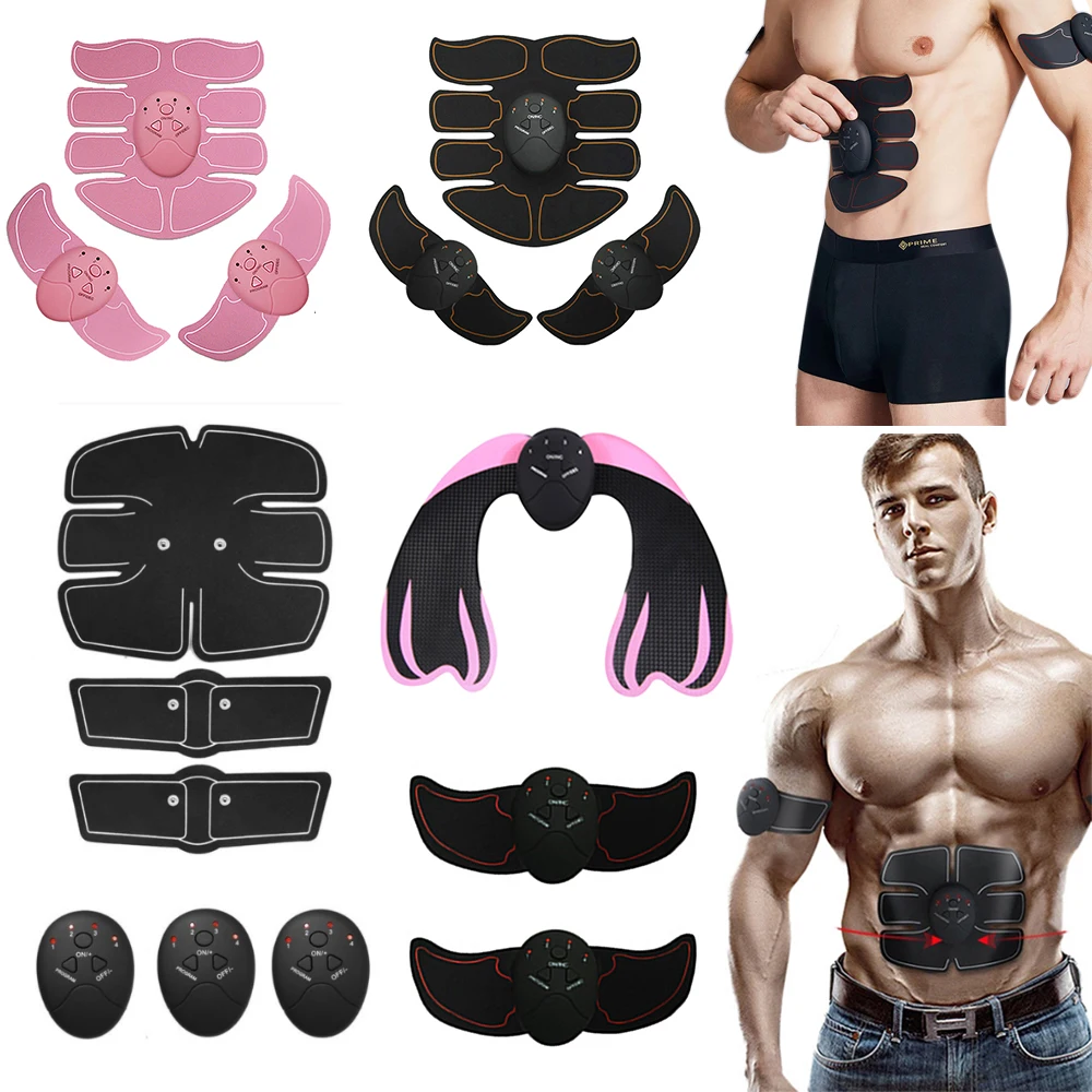 

Manooby Abdominal Arm Hip Trainer Abdomen Muscle Stimulator EMS Body Fitness Mobile Fat Burning Slim Equipment for Men and Women