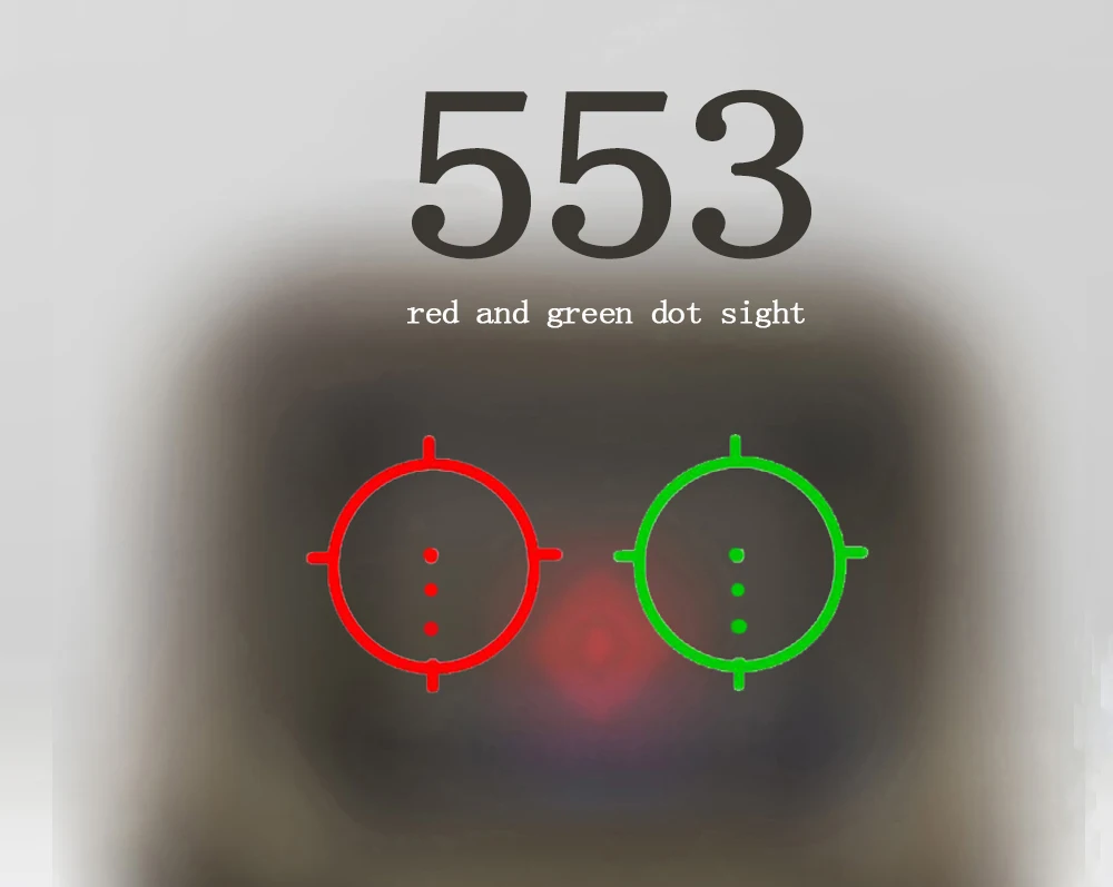 Голографический 553 Тактический рефлекторный прицел красный и зеленый точечный рефлекторный прицел с 20 мм Рельсом QD для охоты