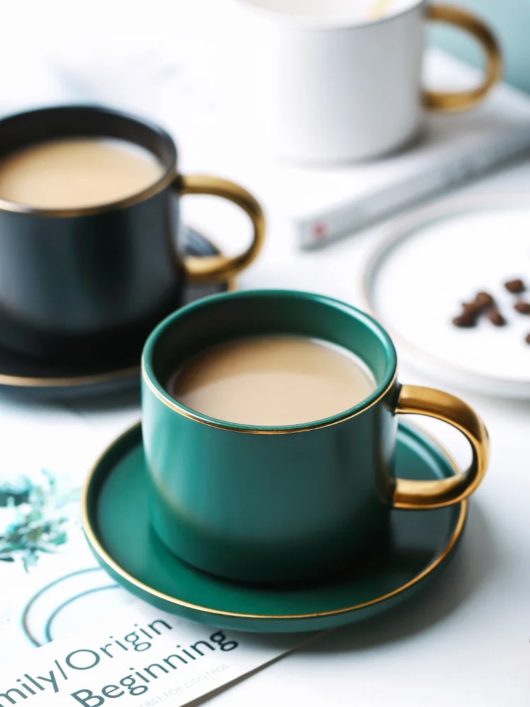 Роскошные мраморные чайные кофейные чашки скандинавские матовые