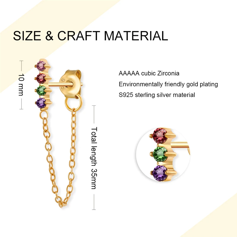 925 пробы, серебряные серьги для женщин, золотые серьги в виде цветка, серьги для девочек с кристаллами, цирконием, сережки, длинные серьги с кисточками R5
