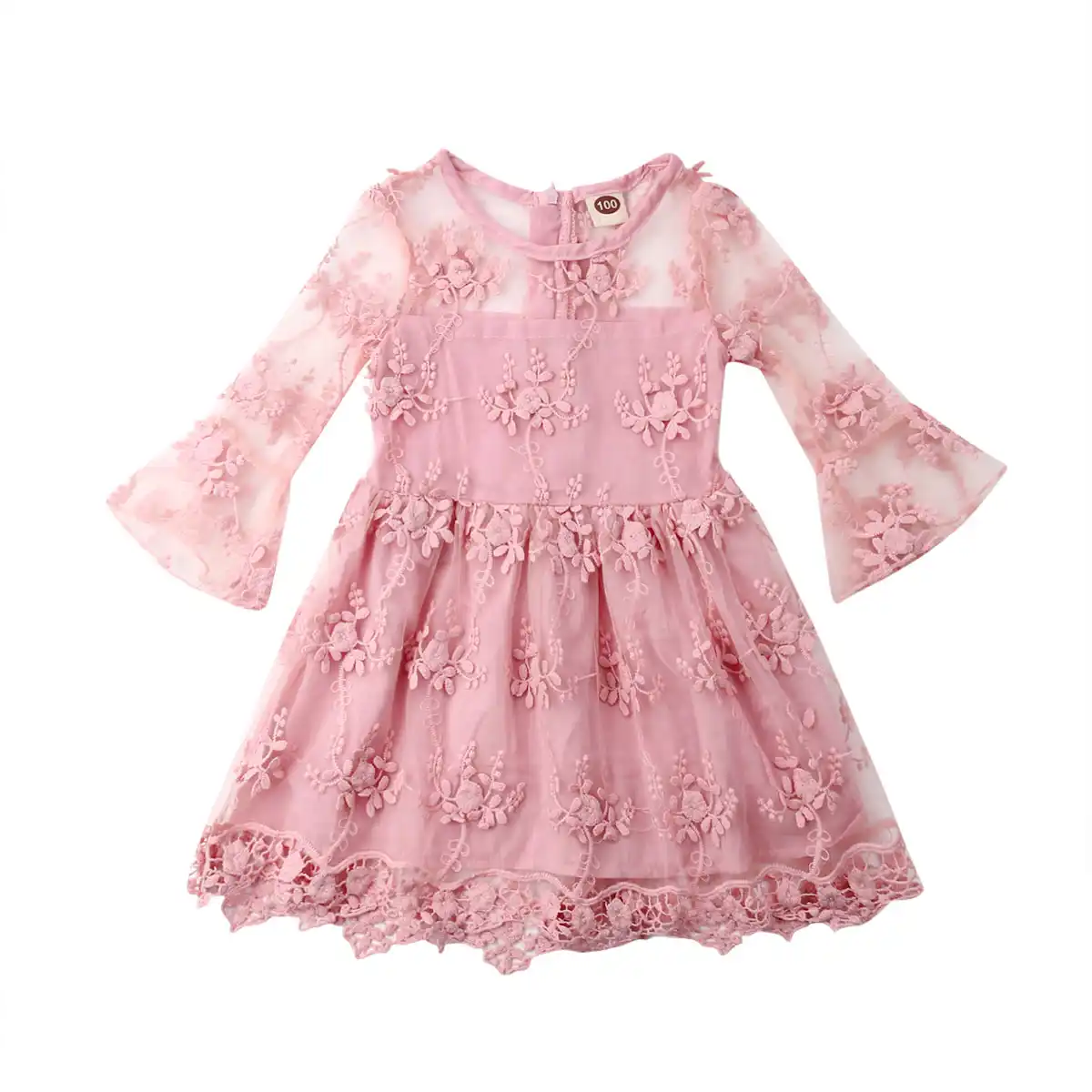 Girls bell sleeve dress Clearance