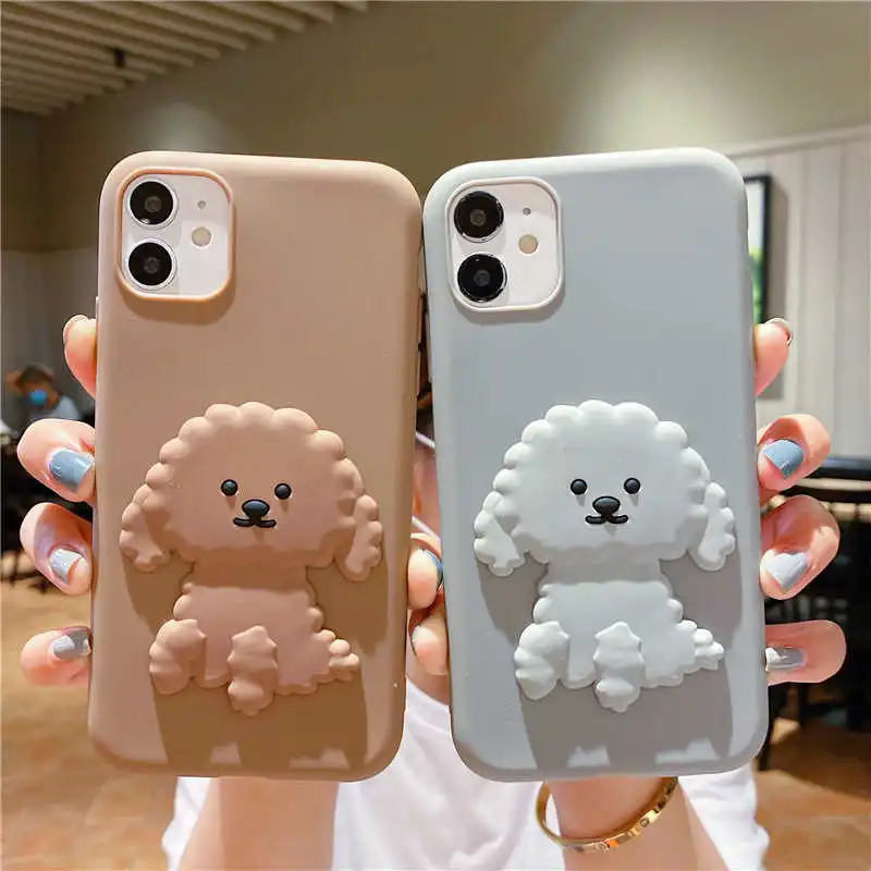 3D милые Пёс из мультфильма Мягкий ТПУ чехол для телефона Vivo y7s y12 y17 y19 y55 y66 y67 y75 y79 y85