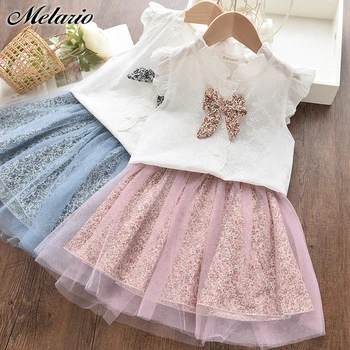 

Melario Kids Girl Dress 2020 Summer Girls Princess Dresses Mesh Costumes Girls Bow-knot Vestidos Children Clothing