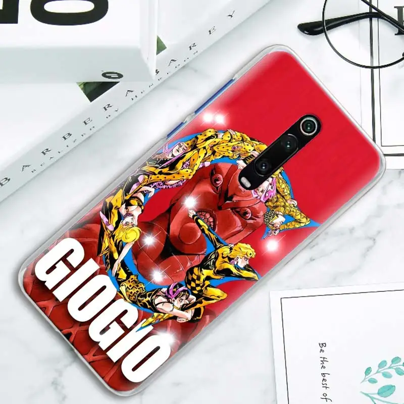 JOJO 39 s Необычные Приключения японского аниме чехол для Xiaomi A1 A2 Lite A3 CC9 CC9E 9 Pro 8 Lite 5X 6X Play Poco F1 жесткий Pho
