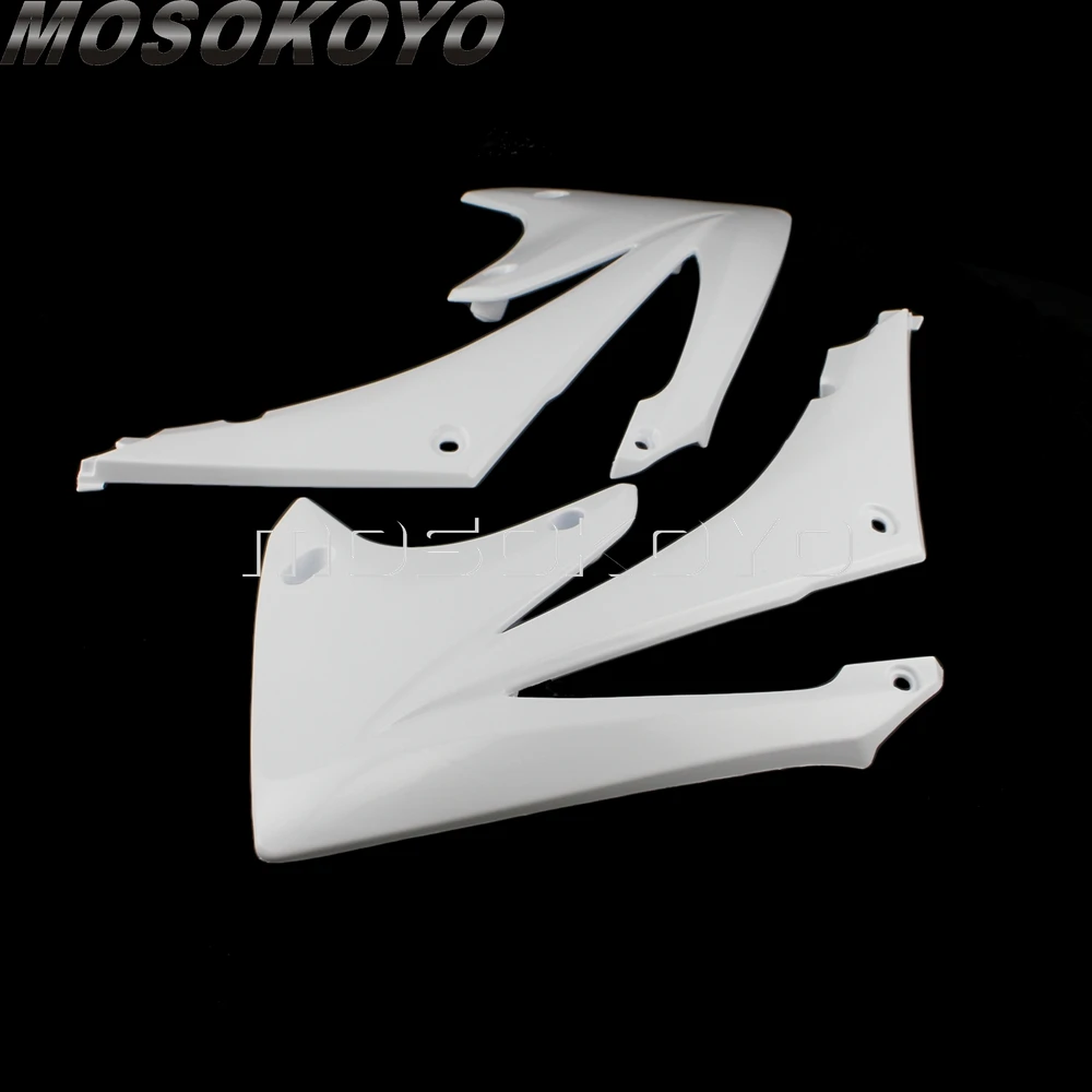 2 шт эндуро мотоциклетная Передняя боковая крышка защита для Honda CRF450R 2009-2012 CRF250R 2010-2013 белая эмаль топливного бака