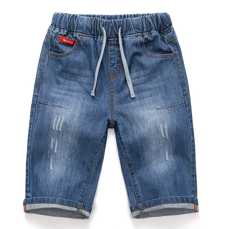 Boys Jean Shorts Summer Design Printing Embroidery Lattice Kids Denim Shorts For Teen Boys 2-14Years Wear,boys shorts,kids denim shorts