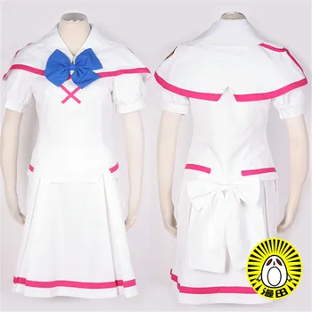 

Anime Macross F Ranka Lee Cosplay Costume White Sailor Uniform Suit Halloween/Party Role Play Prop Clothing Custom-Make Any Size