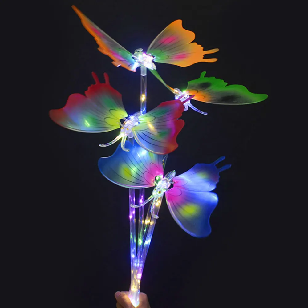 Светящаяся бабочка раскачивающаяся светодиодная подсветка крылья светящаяся